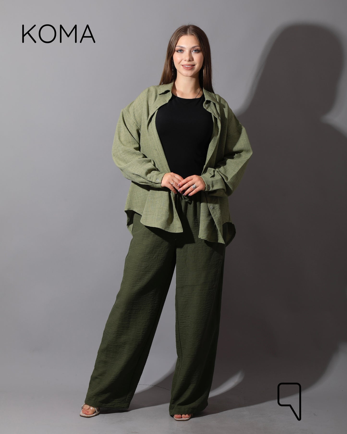 Textured Long Sleeves Shirt - Mint