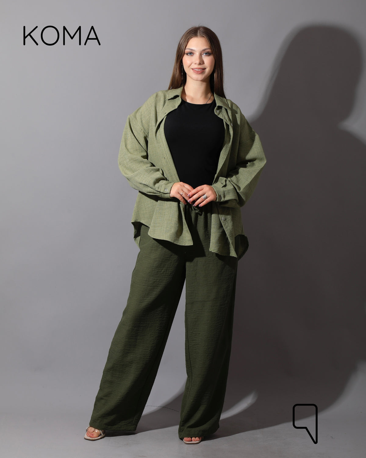 Textured Long Sleeves Shirt - Mint