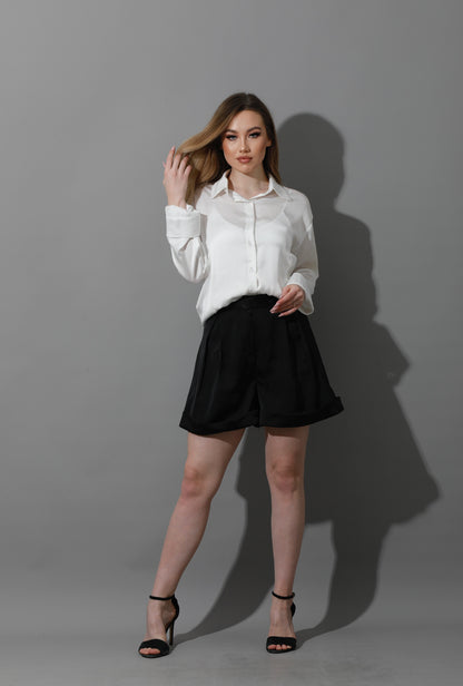Satin Blouse - White