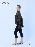 Chiara Dentil Blouse - Black Gold