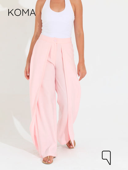 Kendra Double Layer Trousers - Pink