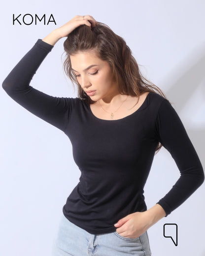 Margaret Basic Top - Black