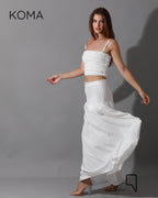 Tabitha Elastic Top - White