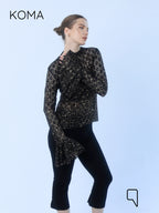Chiara Dentil Blouse - Black Gold
