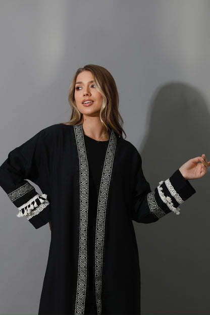 Short Kaftan - Black