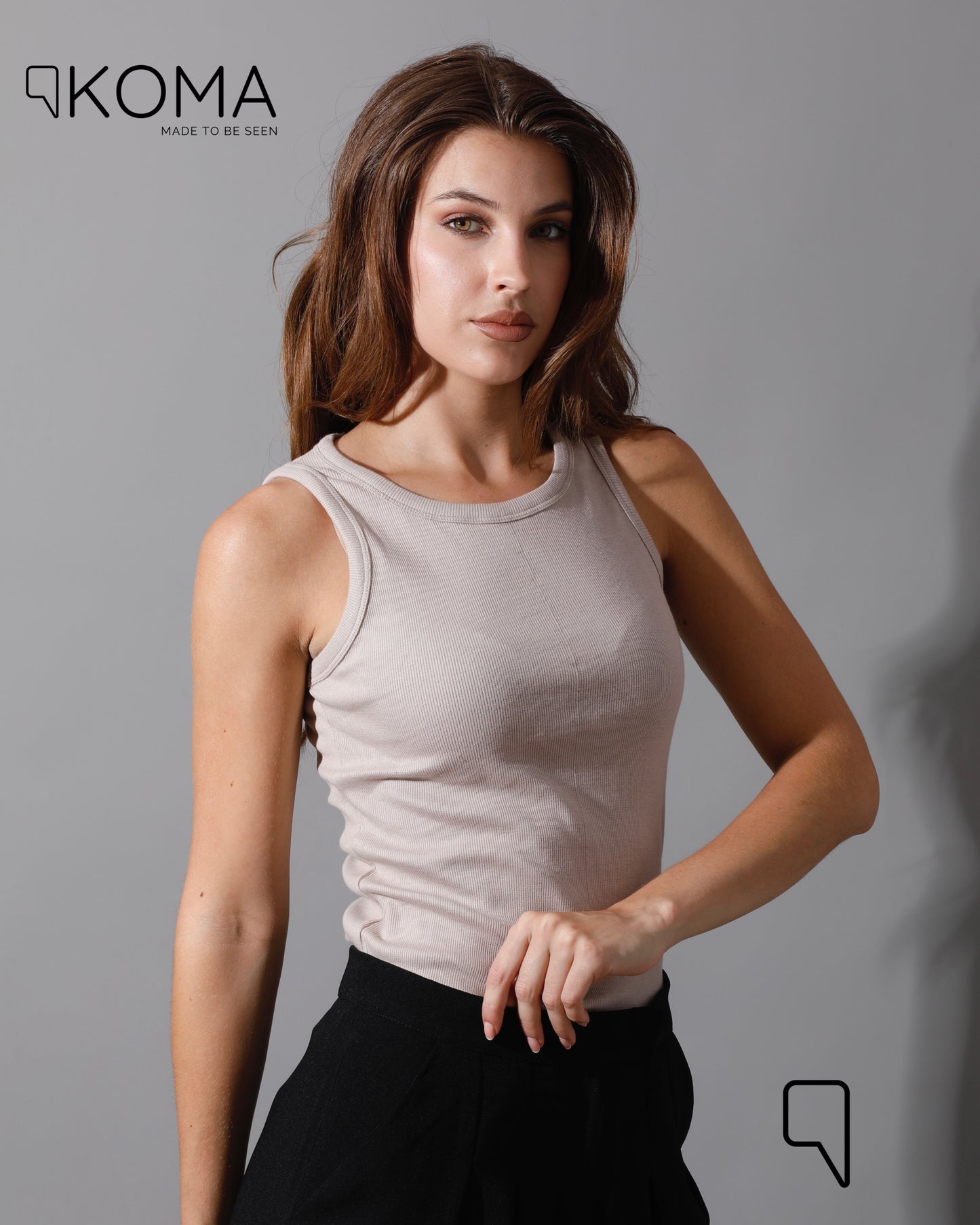 Basic Tank Top  - Beige