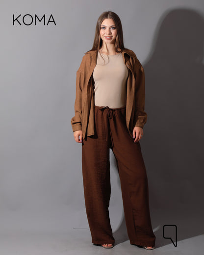 Lose Fit Trousers - Brown