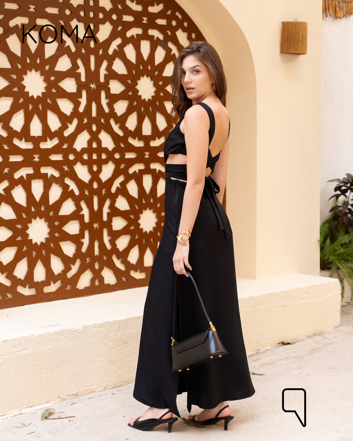 Lucinda Cress Cross Dress - Black