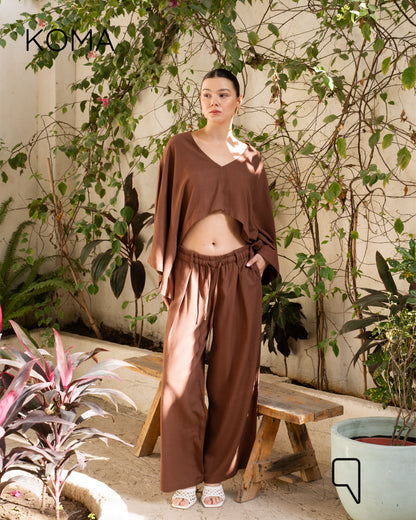 Anabella Blend Trousers - Brown