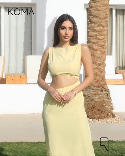 Paulina Cutout Beach Dress - Black