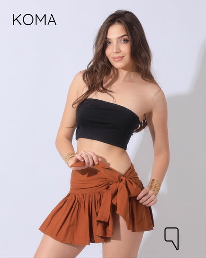 Patricia Tied Up Skirt - Camel