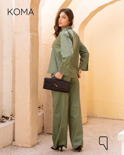 Della Pajama Shirt - Matcha