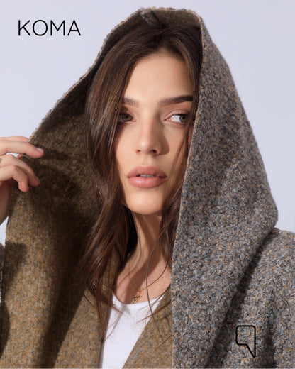 Arlette Hoodie Coat - Beige