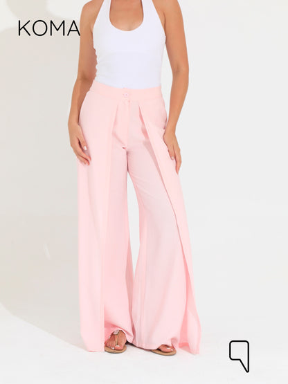 Kendra Double Layer Trousers - Pink