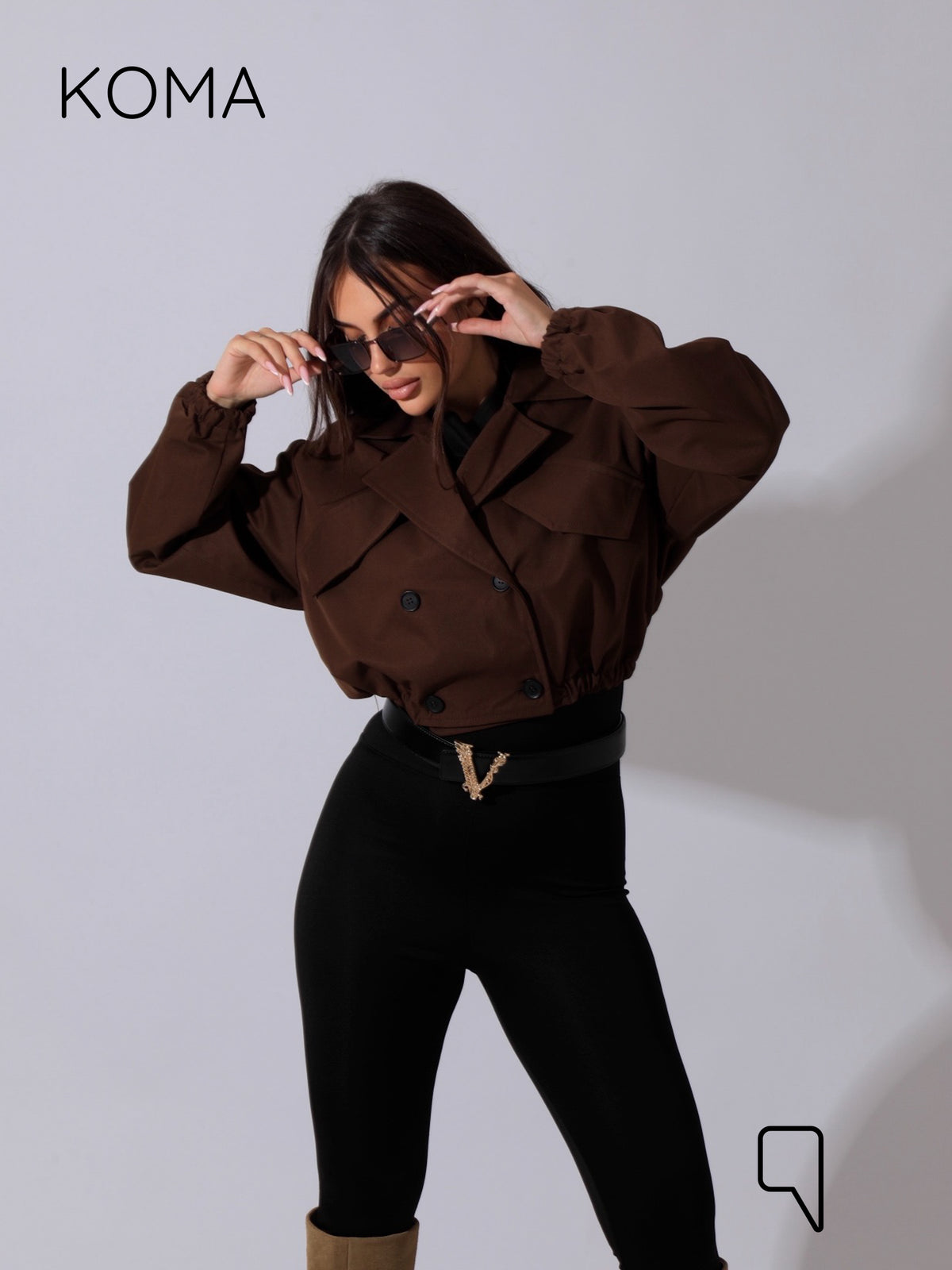 Salima Puffy Jacket - Brown