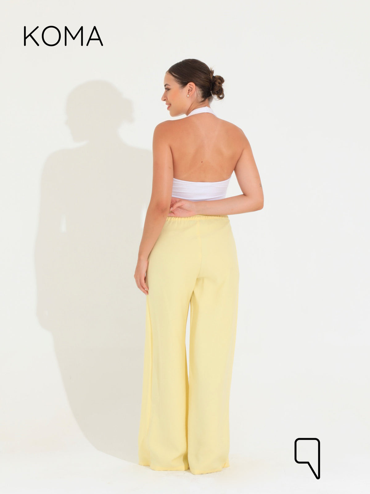 Kendra Double Layer Trousers - Yellow
