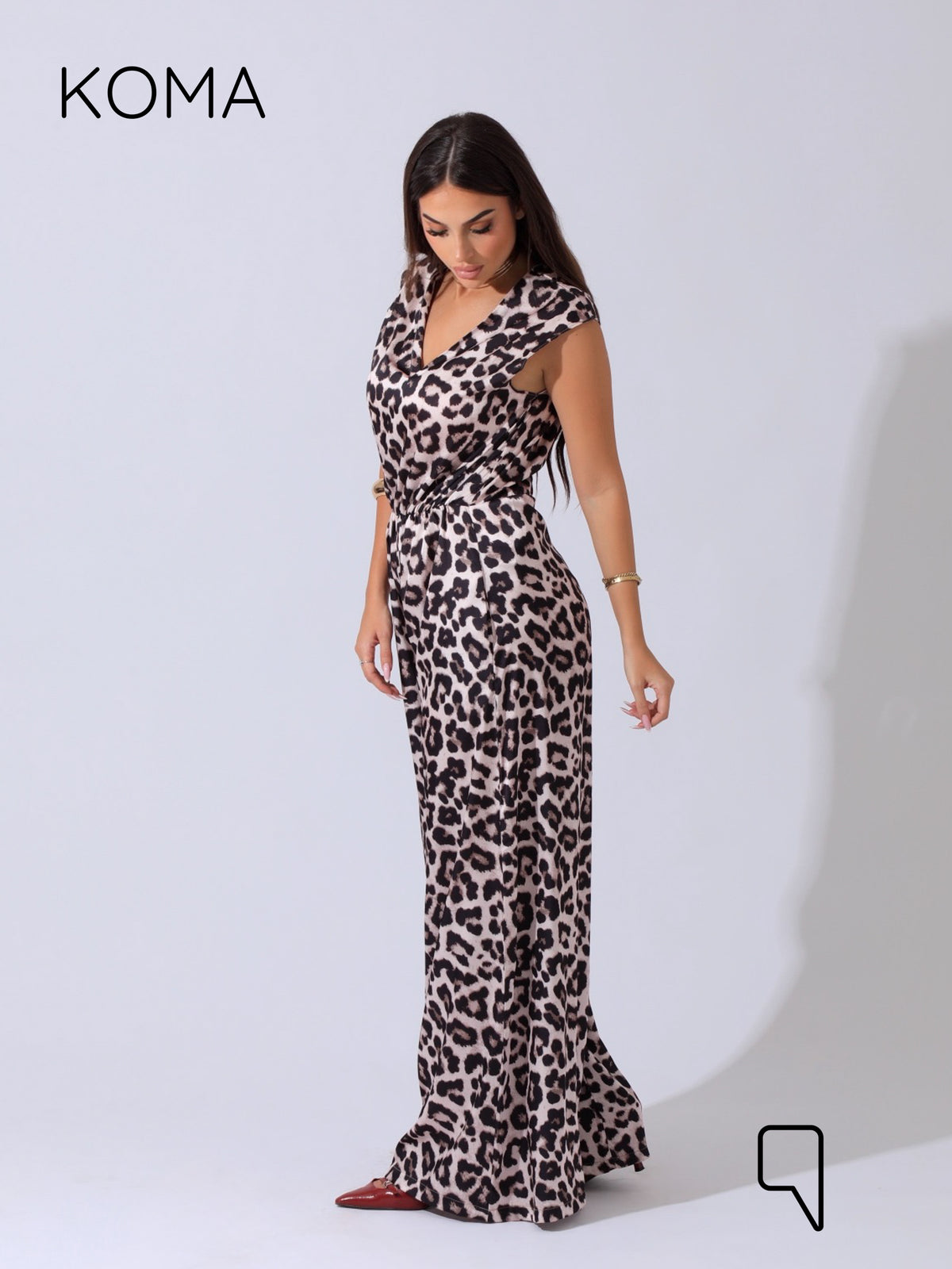 Dahlia Flared Floral Jumpsuit - Multicolored Tiger