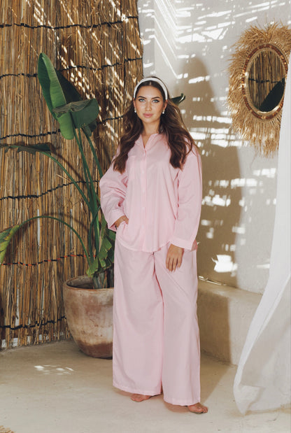 Lose Striped Shirt - Striped Pink