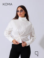 issy snap-button Shirt - OffWhite