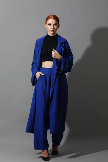 Long Cardigan - Electric Blue
