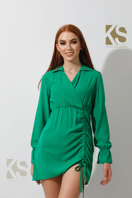 Dress Shirt With Long Sleeves - Green