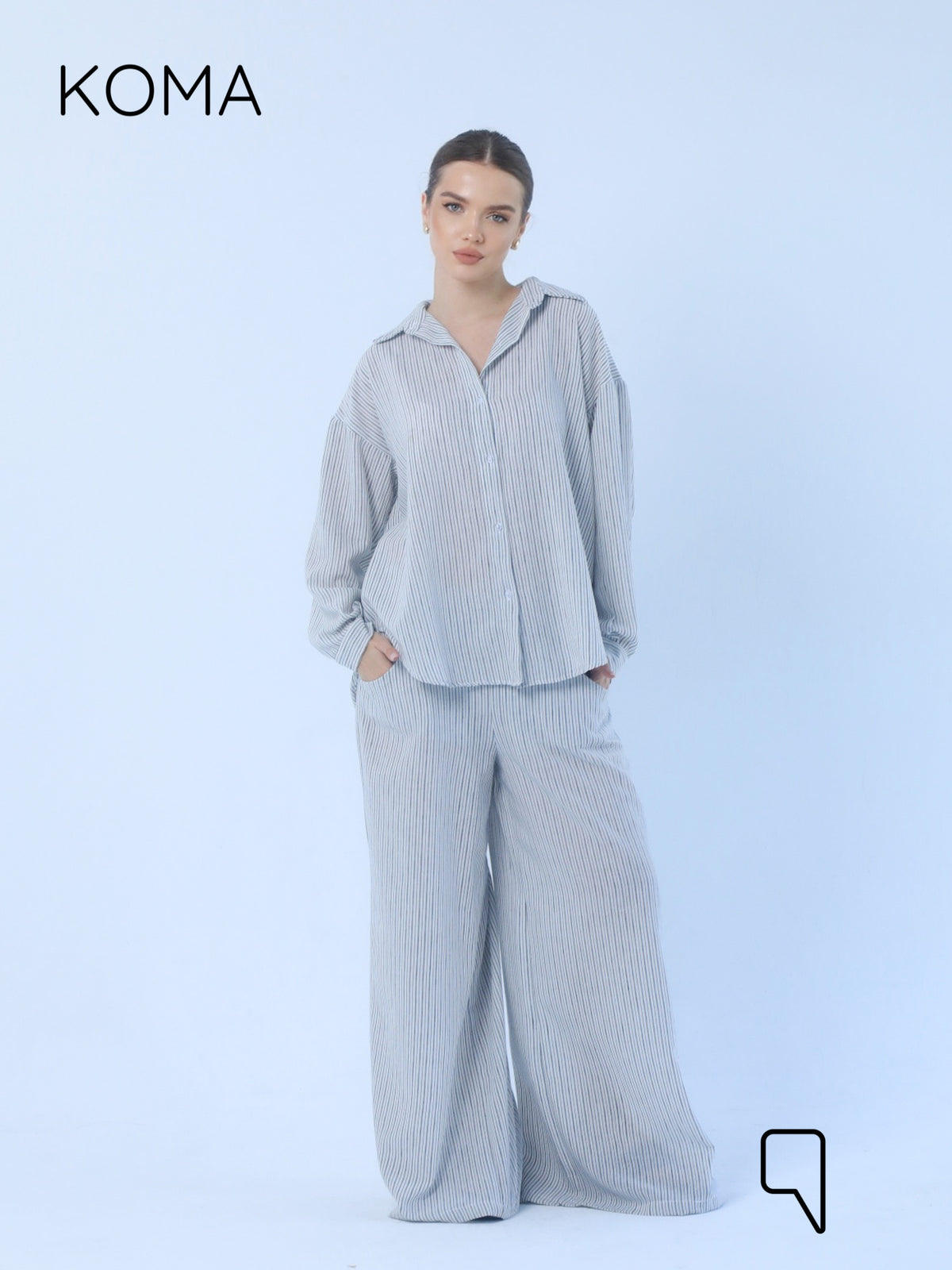 Matilda Long Sleeves Shirt - Striped Black