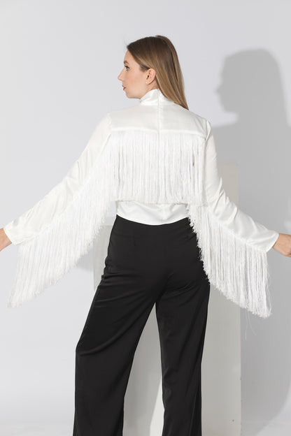 Fringed Blouse - White