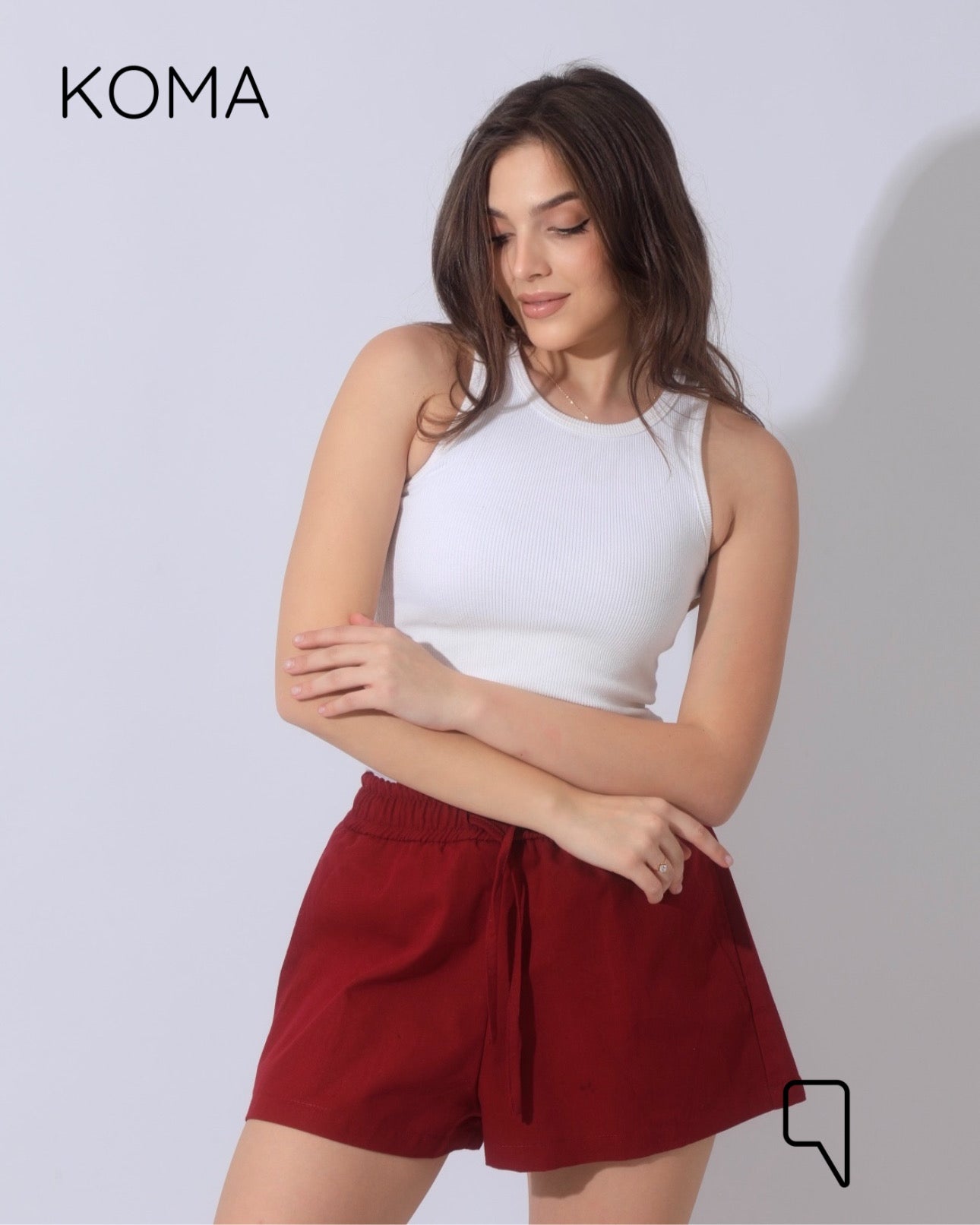 Aubrina Blend Boxer Bermuda Shorts - Maroon