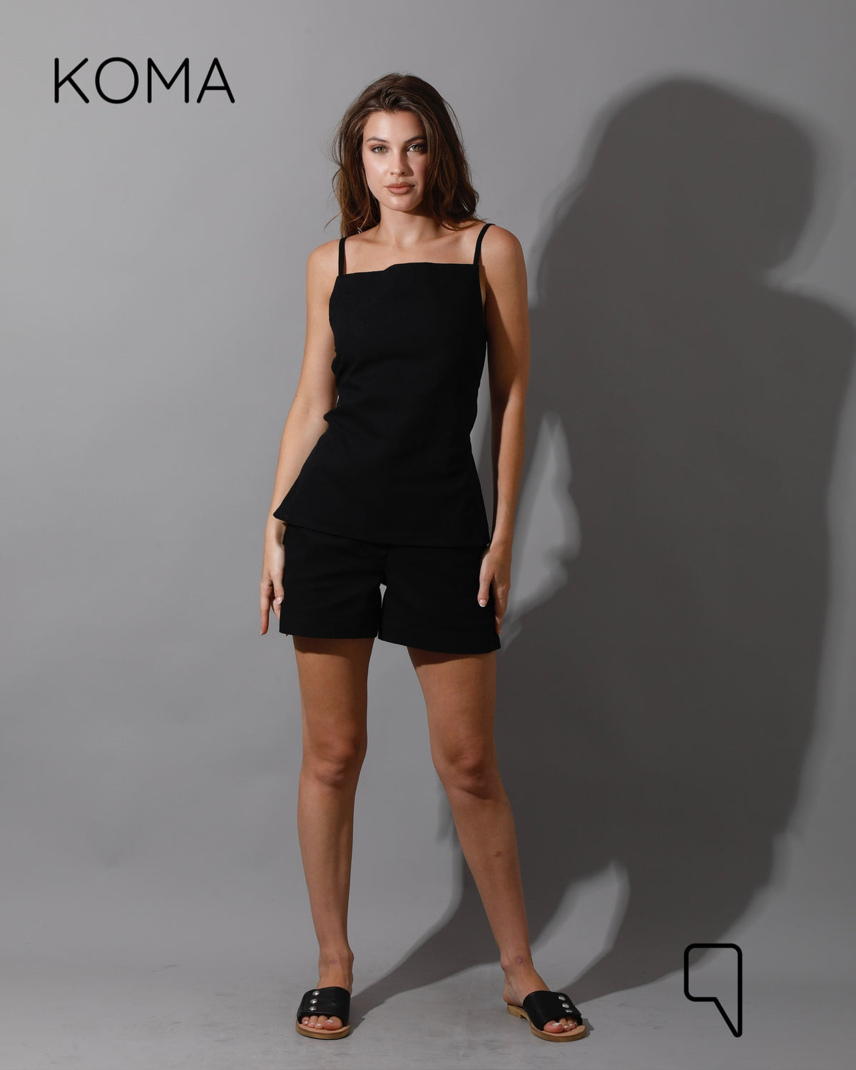 Liana Cress Short Co-Ord - Black
