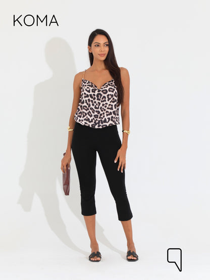 Novie Drapes Top - Multicolored Tiger