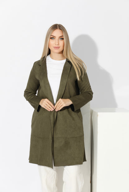 Open Front Cardigan - Olive