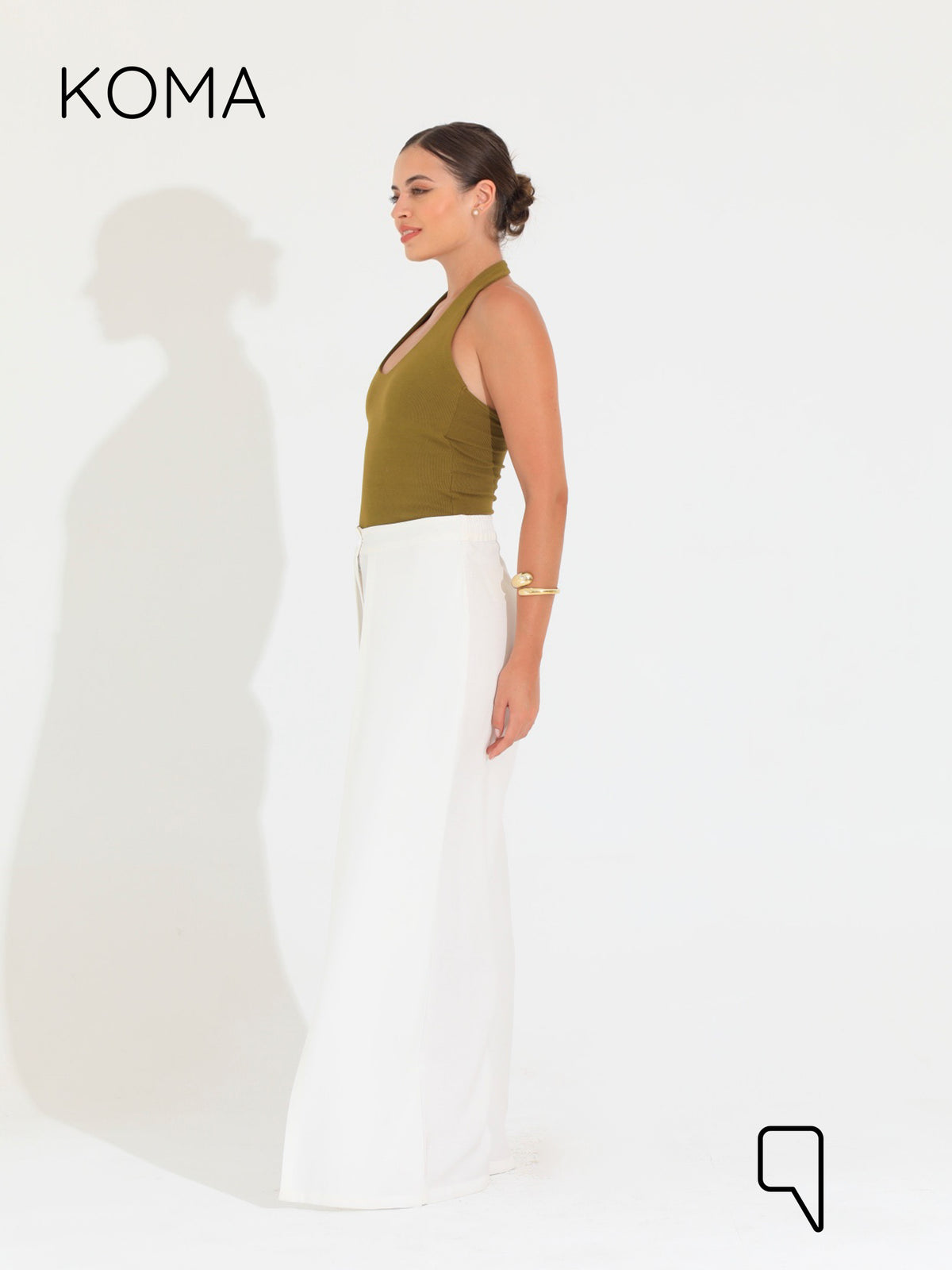 Kendra Double Layer Trousers - White