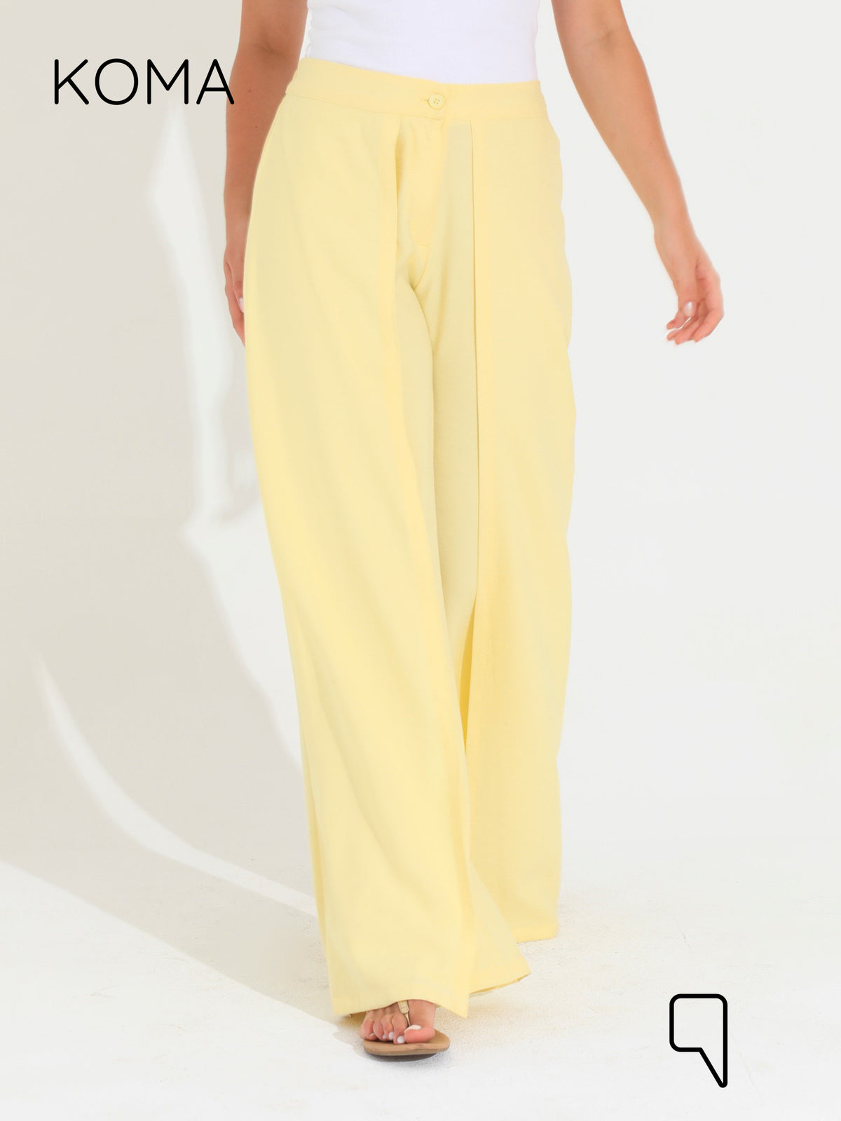 Kendra Double Layer Trousers - Yellow
