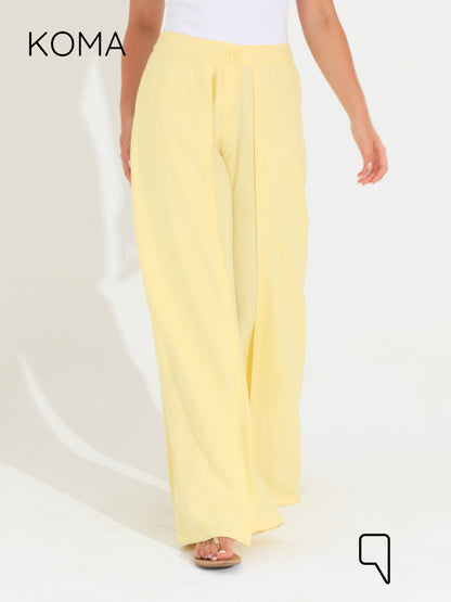 Kendra Double Layer Trousers - Yellow