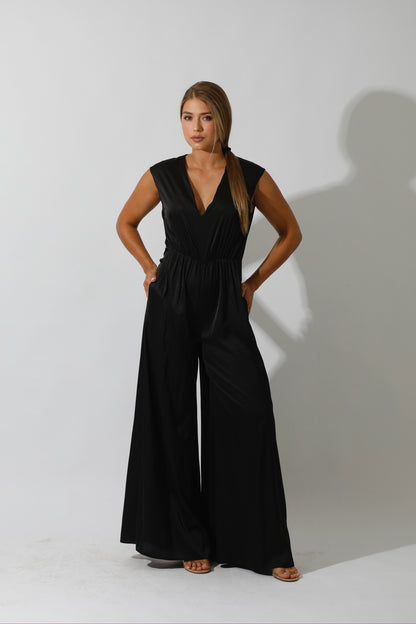 Flared Jumpsuit - Black