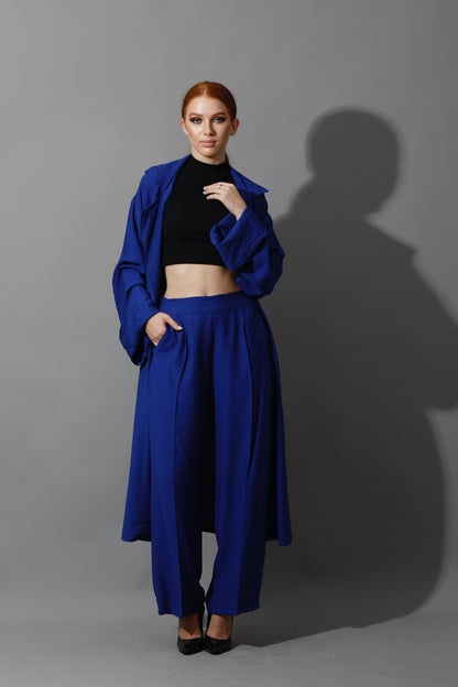 Long Cardigan - Electric Blue