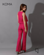 Greta Flare Pants - Fuchsia