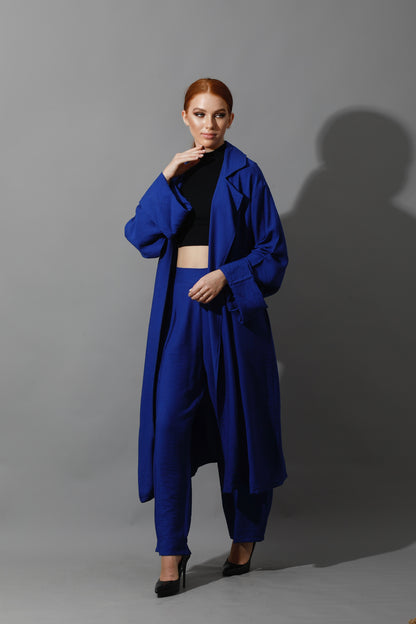 Long Cardigan - Electric Blue