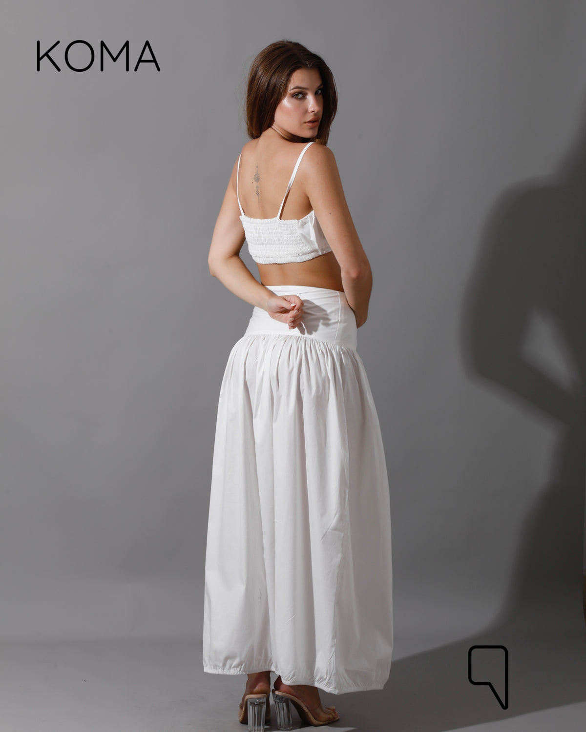 Gabi Top & Skirt Co-Ord - White