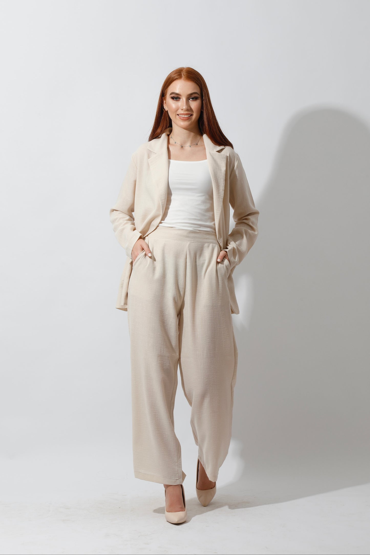 Candice Light Suit - Beige