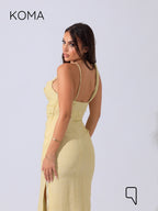 Krysel Midi Dress - Yellow