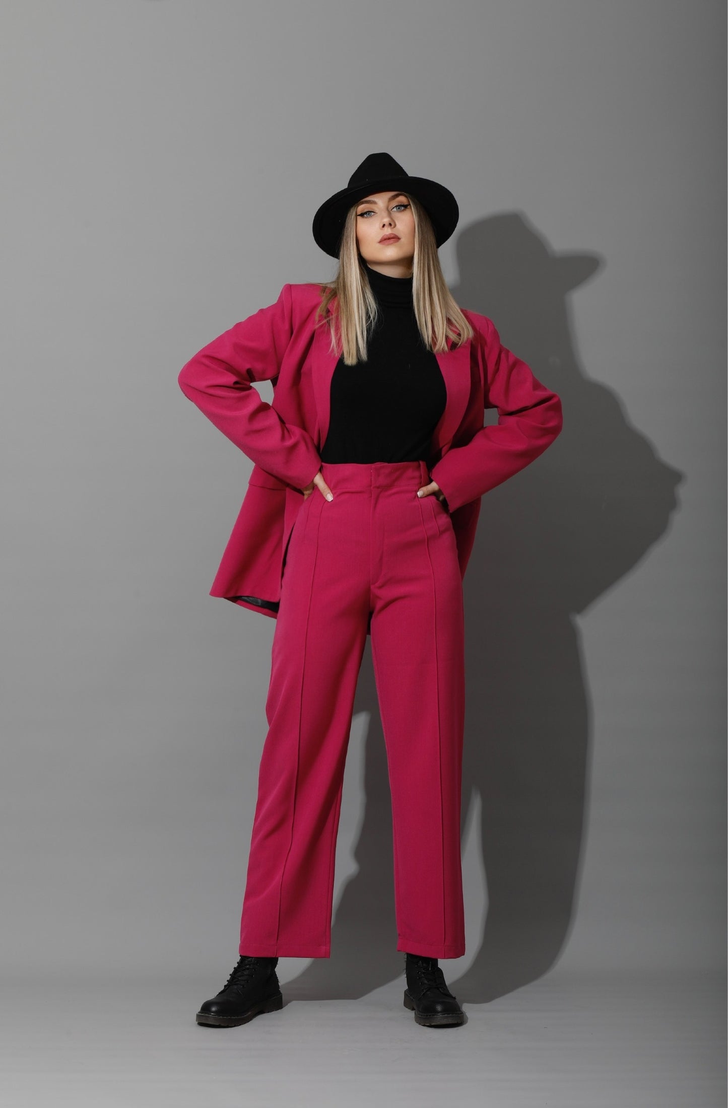 Tailored Oversized Suits - Barbie Pink