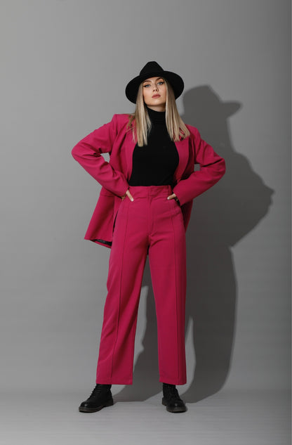 Tailored Oversized Suits - Barbie Pink