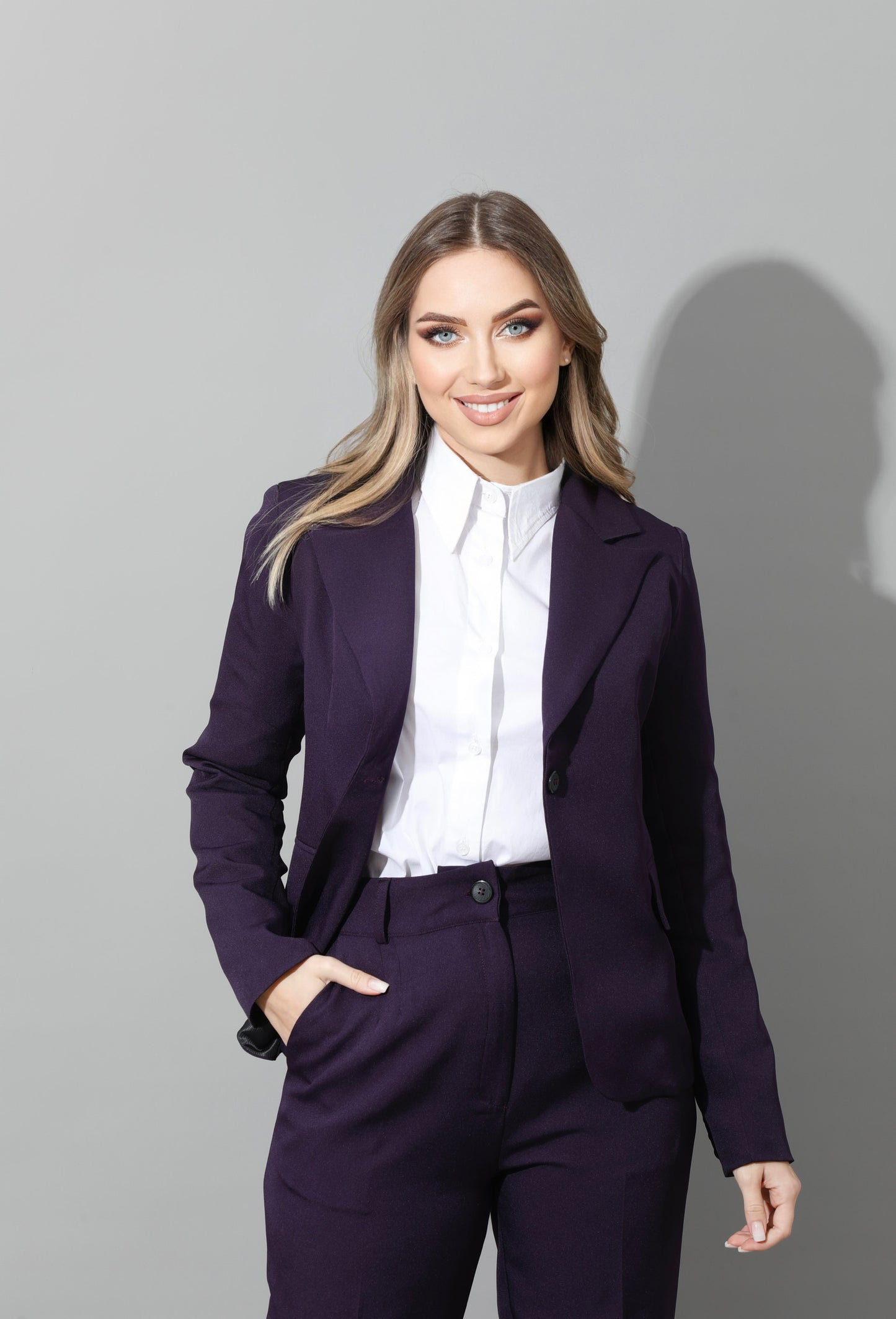 Tailored Slim Fit Suits - Purple
