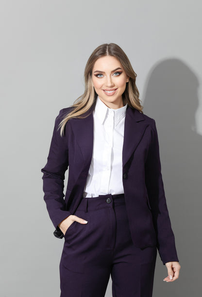 Tailored Slim Fit Suits - Purple