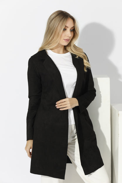 Open Front Cardigan - Black