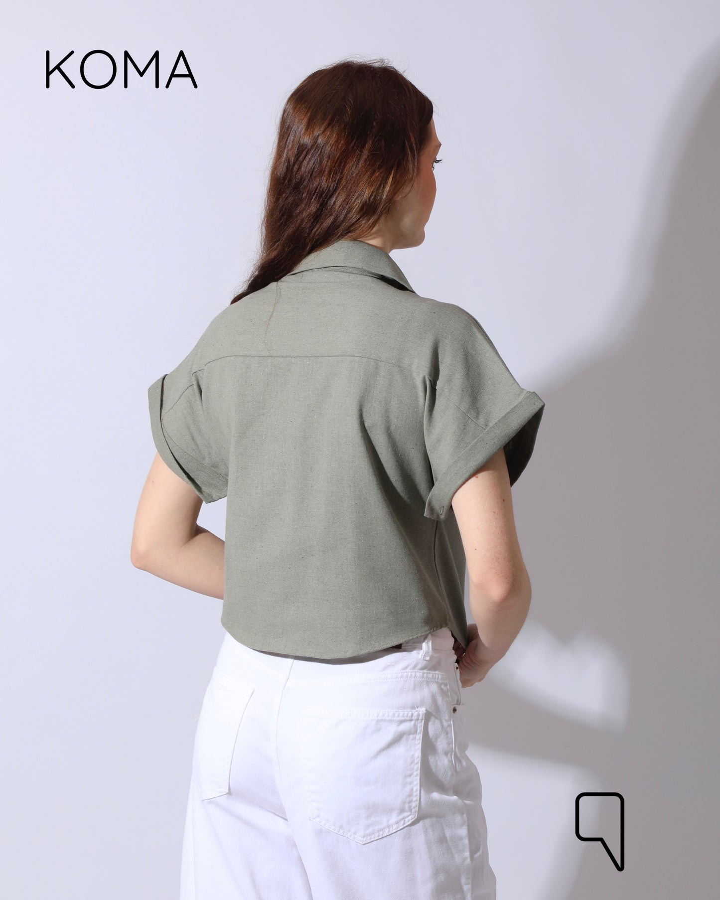 Mira Crossover Short Shirt - Matcha