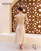 ivanna Midi Blend Dress - Beige
