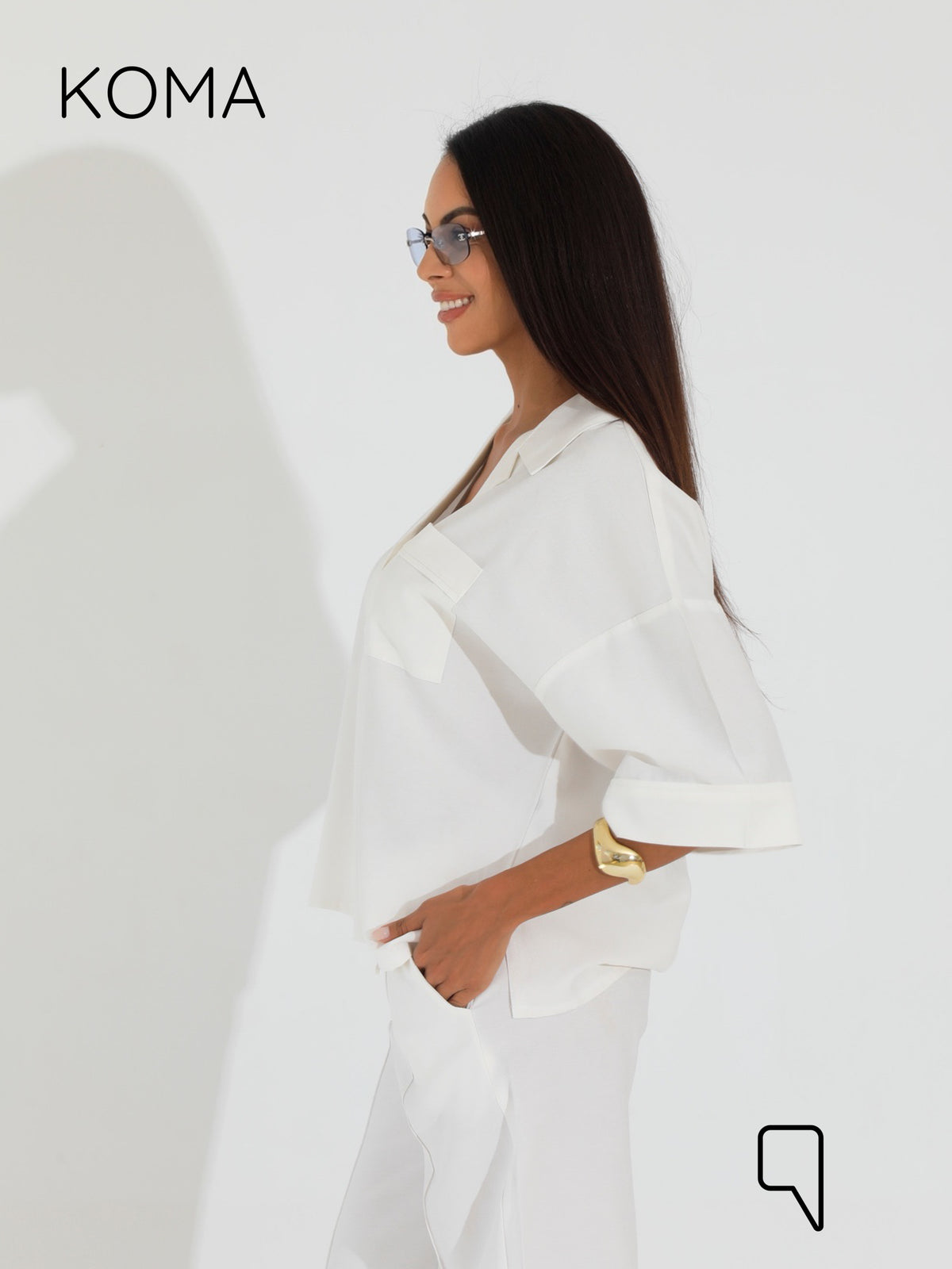 Maeve Blend Trousers - White