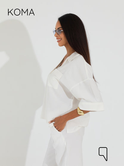 Maeve Blend Trousers - White